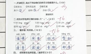 二年级下册语文题怎么出 二年级下册语文期末